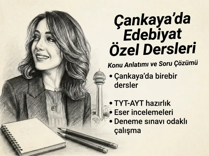 Çankaya Edebiyat Özel Ders ile Konu Anlatımı ve Soru Çözümü
