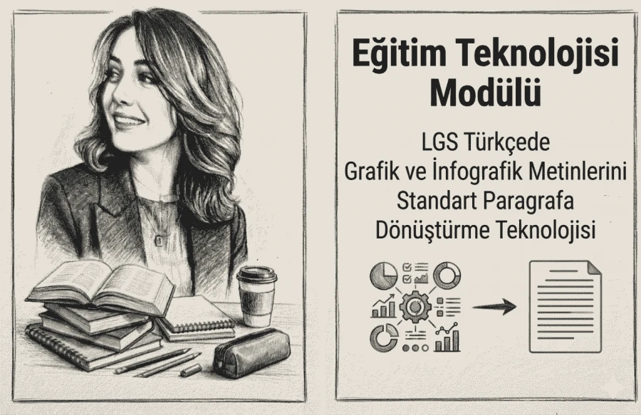 LGS Türkçede Grafik ve İnfografik Metinlerini Standart Paragrafa Dönüştürme Teknolojisi
